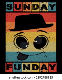 Sunday Fun Day Weekend Party T-shirt Design