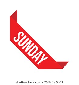 ícone de domingo com fundo branco