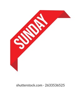 sunday icon with white background