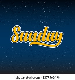 Sunday logo, design Sunday template.