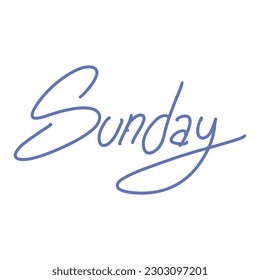 Sunday modern handwritten quote ,good for graphic design resources, books, pamflets, letters, posters, banners, and more.