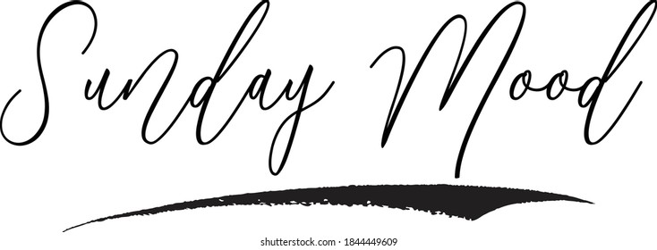 Sonntagsstimmung Hand Schriftliche Typografie Wort modern 
Curry Calligraphy Text
