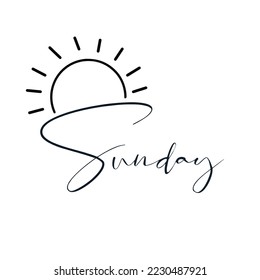 Sunday is Sunny Day Bright Shine to start a day