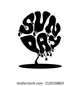 Sunday Vector Illustration - inspirational lettering design for posters, flyers, t-shirts, cards, invitations, stickers, banners.