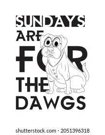 Sundays Are For The Dawgs Varsity Retro T-Shirt