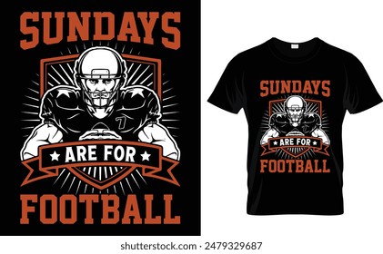 Sundays are for football American Football helmet t-shirt graphic design