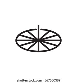 sundial icon illustration isolated vector sign symbol