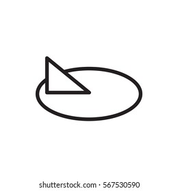 sundial icon illustration isolated vector sign symbol