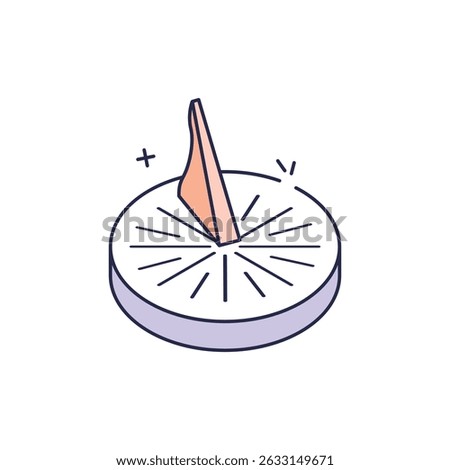 Sundial Icon vector stock illustration