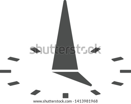 sundial vector icon isolated on white background. sundial flat icon for web, mobile and user interface design