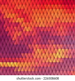 Sundown themed blurry background with diamond grid
