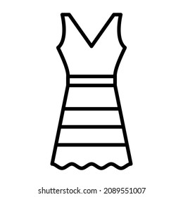 Sundress icon vector image. Can also be used for web apps, mobile apps and print media.