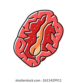 sun-dried tomatoes color icon vector. sun-dried tomatoes sign. isolated symbol illustration