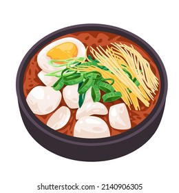 Sundubu Jjigae Soy Bean Soup Vegetable Egg South Korean Food Dishes