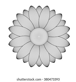 Sunflower  Abstract floral background. Vector flower element for design.