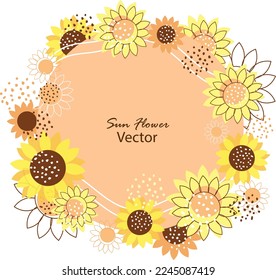 Sunflower background abctract with fluid . summer design, romantic design template or nature related background