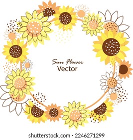 Sunflower background abctract with fluid . summer design, romantic design template or nature related background