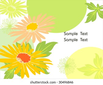 Sunflower Background abstract vector