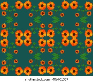 sunflower background design