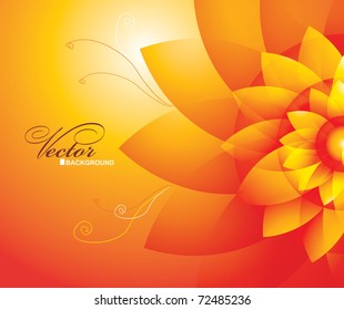 sunflower background eps10