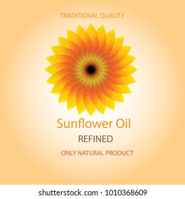 Sunflower background - vector 