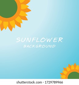 Sunflower background vector illustration design