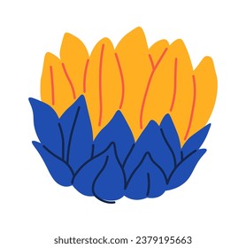 Sunflower Bud Icon Vector Illustration