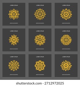 Sonnenblume in keltischen Stil Poster Vorlagen