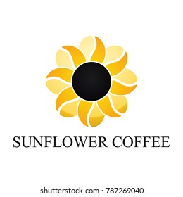 Sunflower coffee Vector