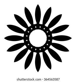 sunflower design concept design logo isolated