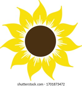 Sunflower Silhouette Cutting Frame Yellow Summer Stock Vector (Royalty ...