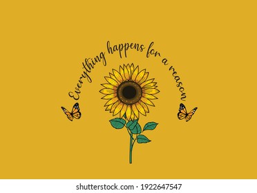 sunflower design vector art design