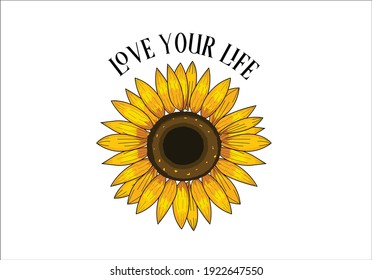 sunflower design vector art design