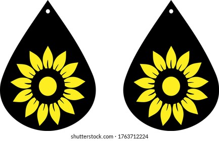 Free Free 312 Sunflower Earring Svg SVG PNG EPS DXF File