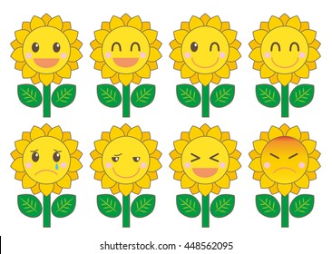 Sunflower facial expression