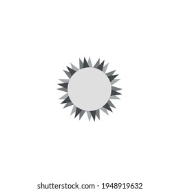 Icono plano de girasol. Sencillo símbolo de granja Garden. Elemento de diseño de logotipo. Impresión de camisetas. Vector para pegatinas.