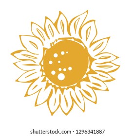 Sunflower floral pattern