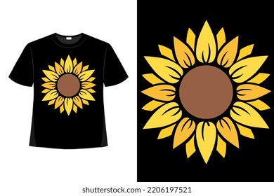 Sunflower Floral Tshirt Good For Clothes, Greeting Card, Poster, And Mug Design.
