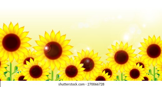 Sunflower Sky Background Stock Illustration 280239482 Shutterstock 5665