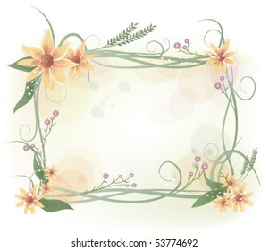 sunflower flower frame