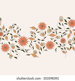 sunflower flower seamless background