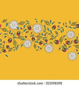 sunflower flower seamless background