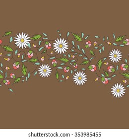 sunflower flower seamless background