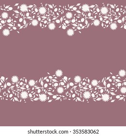 sunflower flower seamless background. silhouette flowers