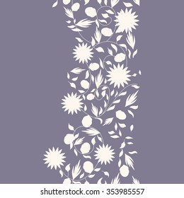 sunflower flower seamless background. silhouette flowers