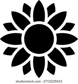 Sonnenblumen-Symbol, Vektorgrafik