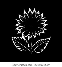 Girasol - Logotipo vectorial de alta calidad - Ilustración vectorial ideal para el gráfico de camisetas