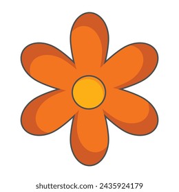 sunflower icon, animated cartoon model, vector illustration design