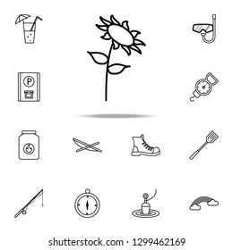 sunflower icon. Camping icons universal set for web and mobile