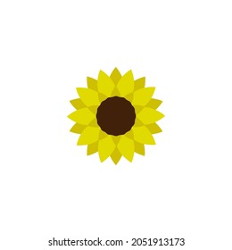 Sunflower icon design illustration template vector